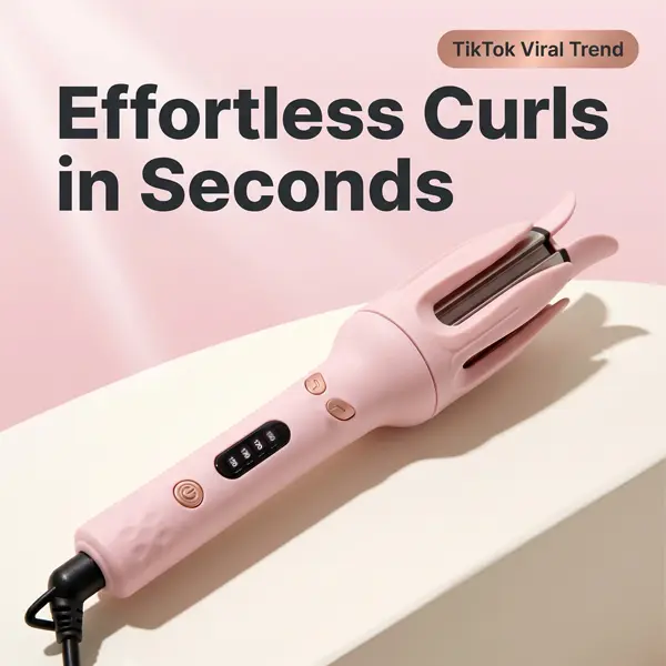 Women's 28mm Negative Ion Automatic Hair Curler - US Plug, 4 Adjustable Heat Settings, Fast Heating, Smart Power Off, Multi-Voltage, ABS Build, Easy Bouncy Smooth Curls, Salon-Quality Home Beauty & Personal Care Appliance