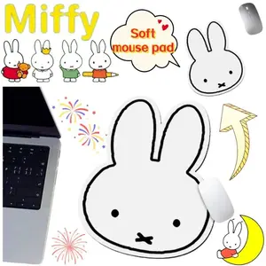 Miffy Rabbit film and television peripheral creative cartoon shaped mouse pad office portable non-slip cushion Gifts for girls