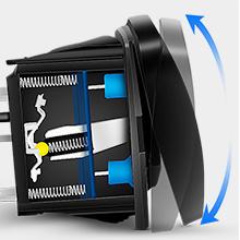 5Pin Laser On/Off LED Light Bar Rocker Switch Green