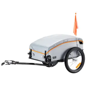 VEVOR Bike Cargo Trailer, 88/100/160 lbs Load Capacity, Heavy-Duty Bicycle Wagon Cart, Foldable Compact Storage with Universal Hitch