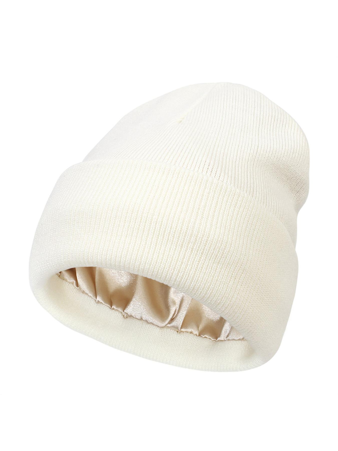 Solid Color Beanie Hat, Casual Soft Comfortable Beanie Hat for Fall & Winter, Fashion Accessories for Both Men & Women, Fitted Hat, Knitted Hat, Beanies