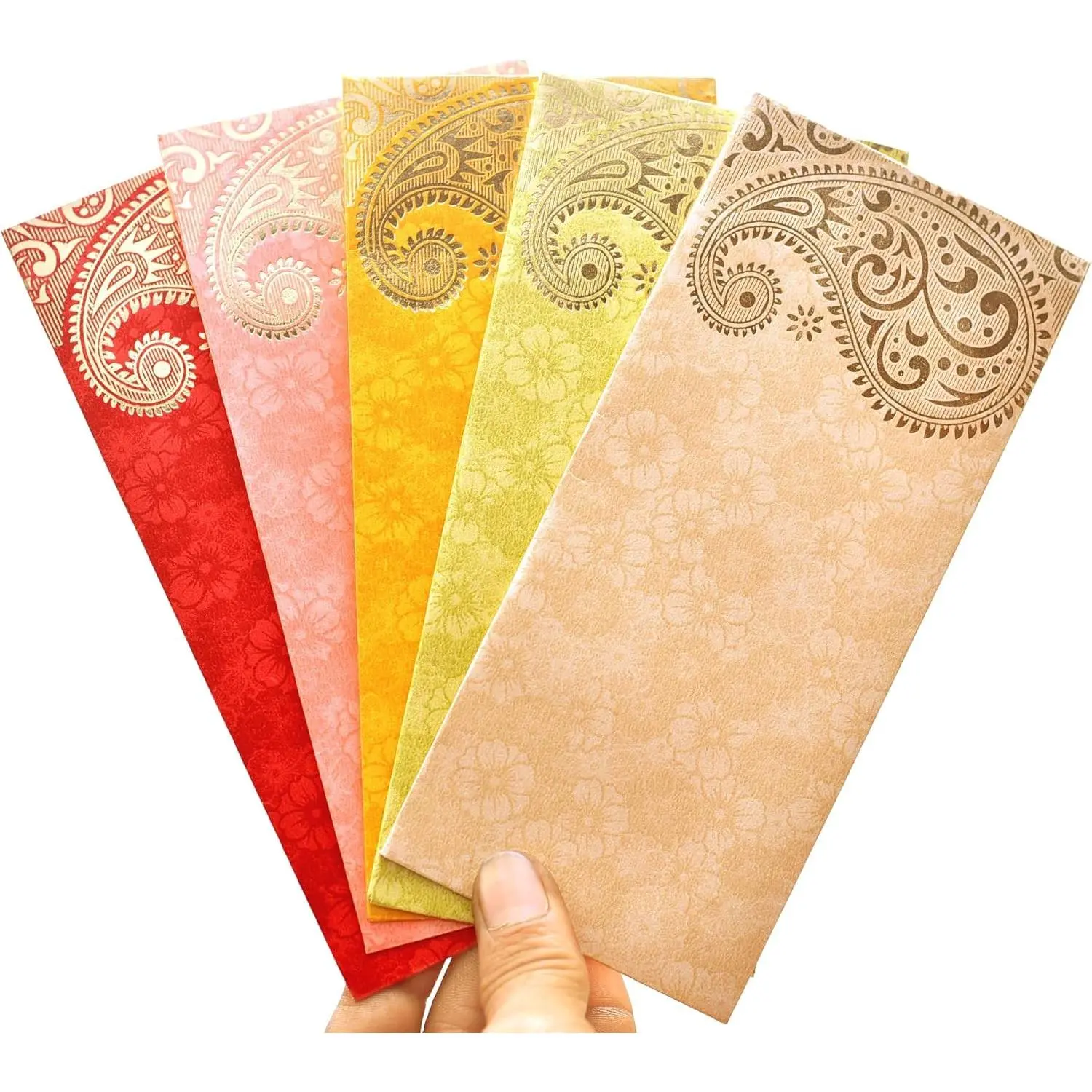 Elegant Designer Money Envelopes Pack of 25, Cash Holder Lifafa for Weddings, Invitations & Prosperity Gifts, Multi Color(Gift)