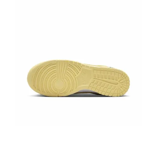 Nike Wmns Dunk Low Suede 'Sail White Metallic Silver Soft Yellow' IO4244-104