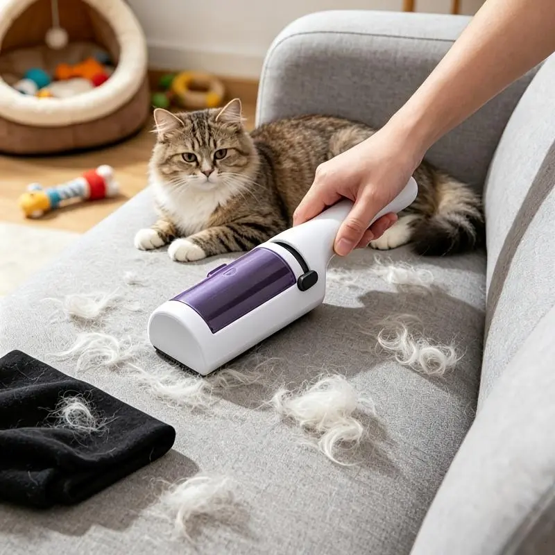 High-efficiency Electrostatic Dusting Brush, Reusable Electrostatic Lint Dry Cleaning Brush, Ergonomically Designed for Easy Grip, Quickly Removes Hair, Clothing and Fabric Lint Vacuum Dust Brush, Household Lint Remover and Lint Roller