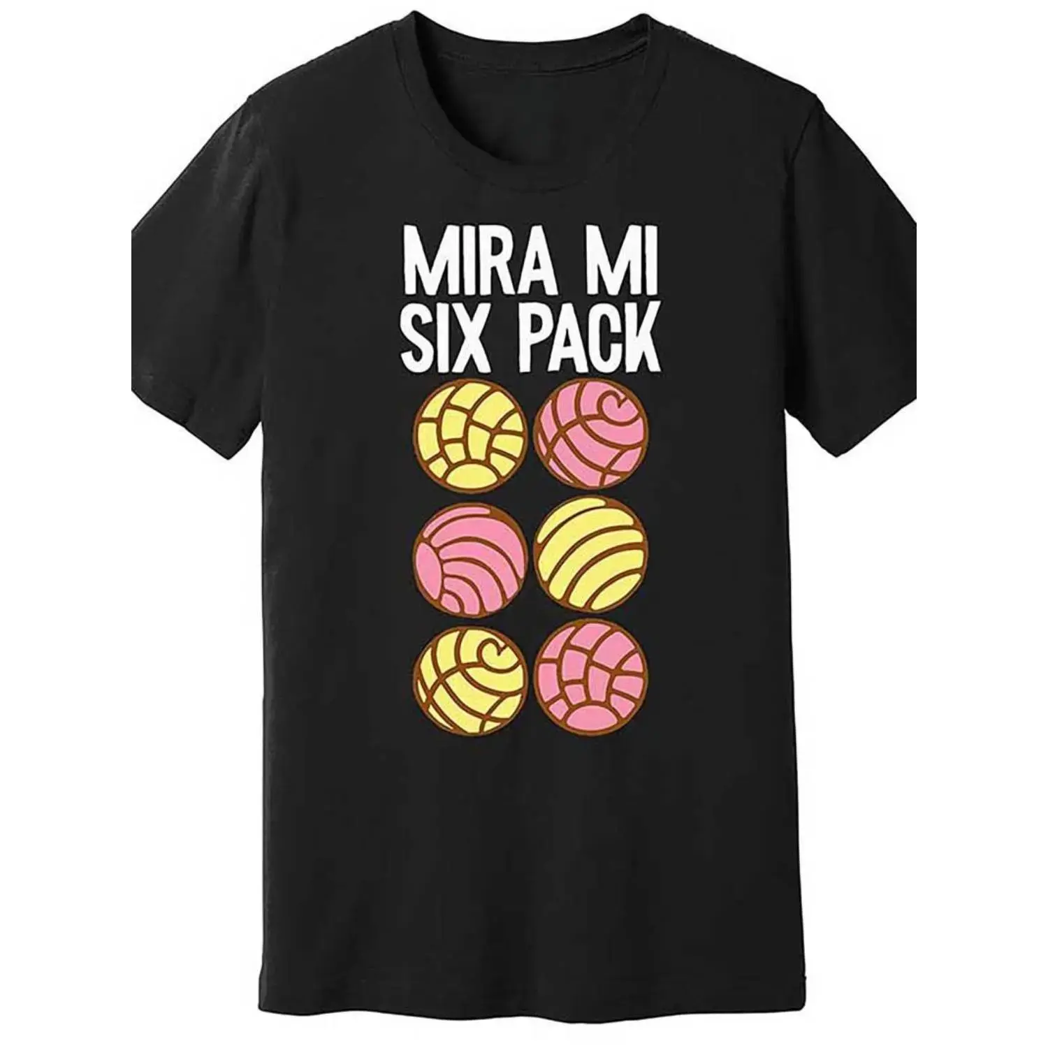 Men's Letter Print Round Neck Tee Conchas Pan Dulce Latina Mexican Mujer Concha Pastry Premium T-Shirt 666569 funny Men’s Short Sleeve Graphic T-shirt Collection black TT2