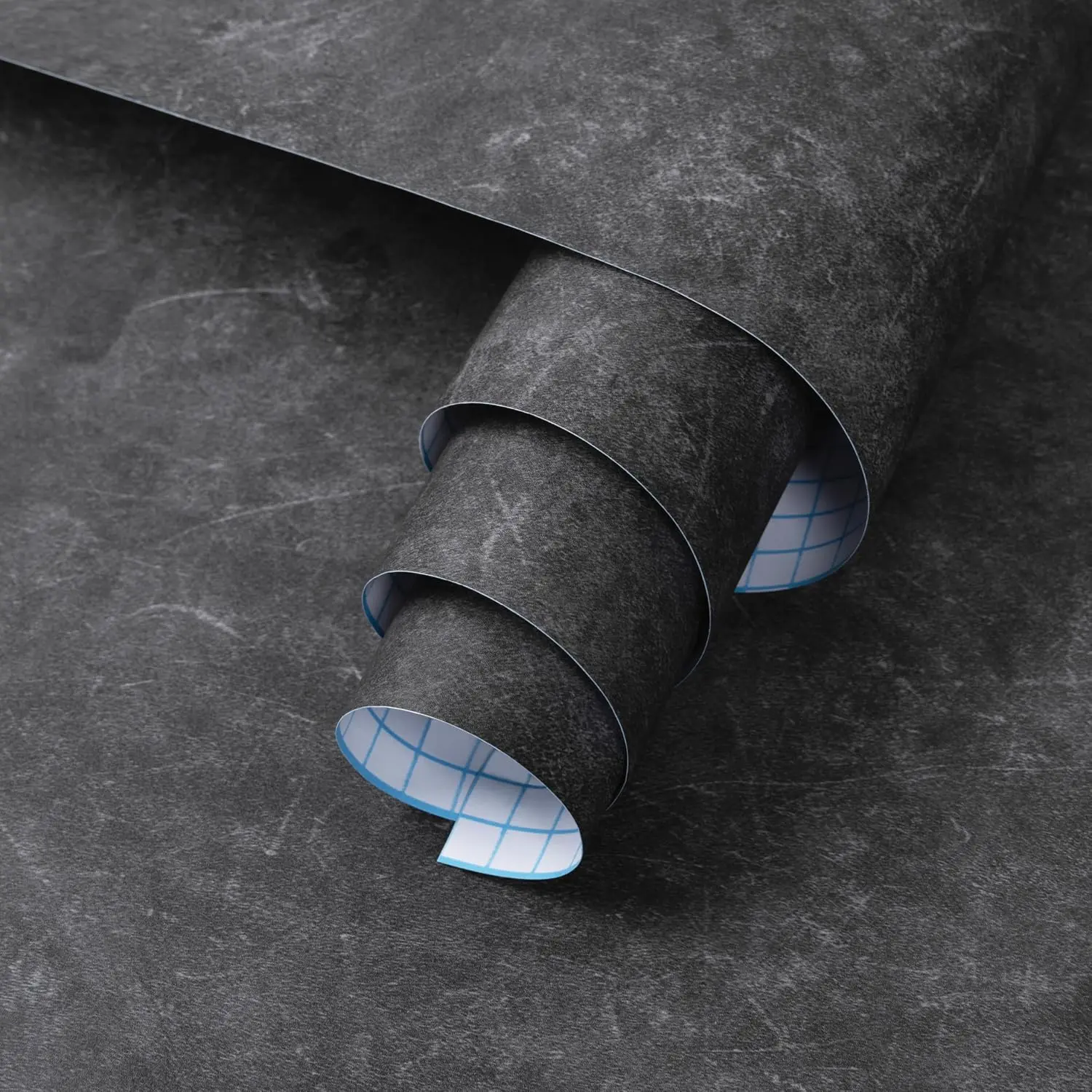 15.7'' x 118.1'' Concrete Wallpaper Peel and Stick - Grey Cement Wall Paper | Gray Self-Adhesive  Contact Paper for Countertop - Textured Vinyl Wrap Stickers for Living Room