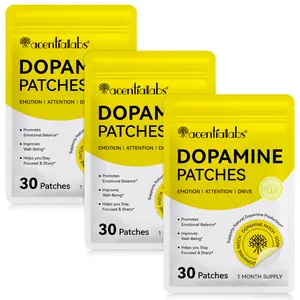 Aceternalabs Dopamine Patches 30 Sheets/3 Pack, Plant-Based Formula, Suitable for Daily Use