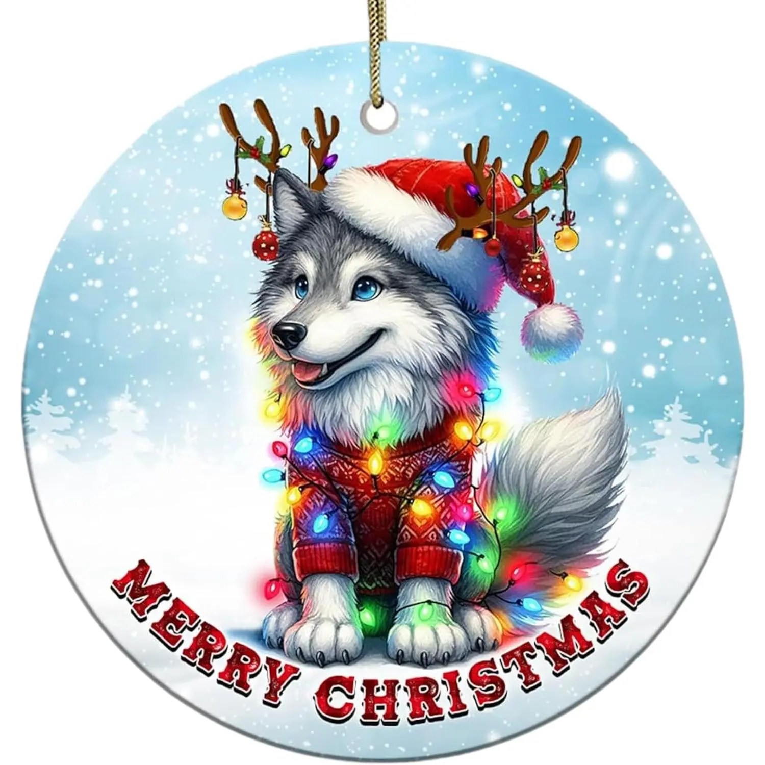 Merry Christmas Ceramic Ornament |  Funny, Christmas Tree Decoration, , For  Lovers