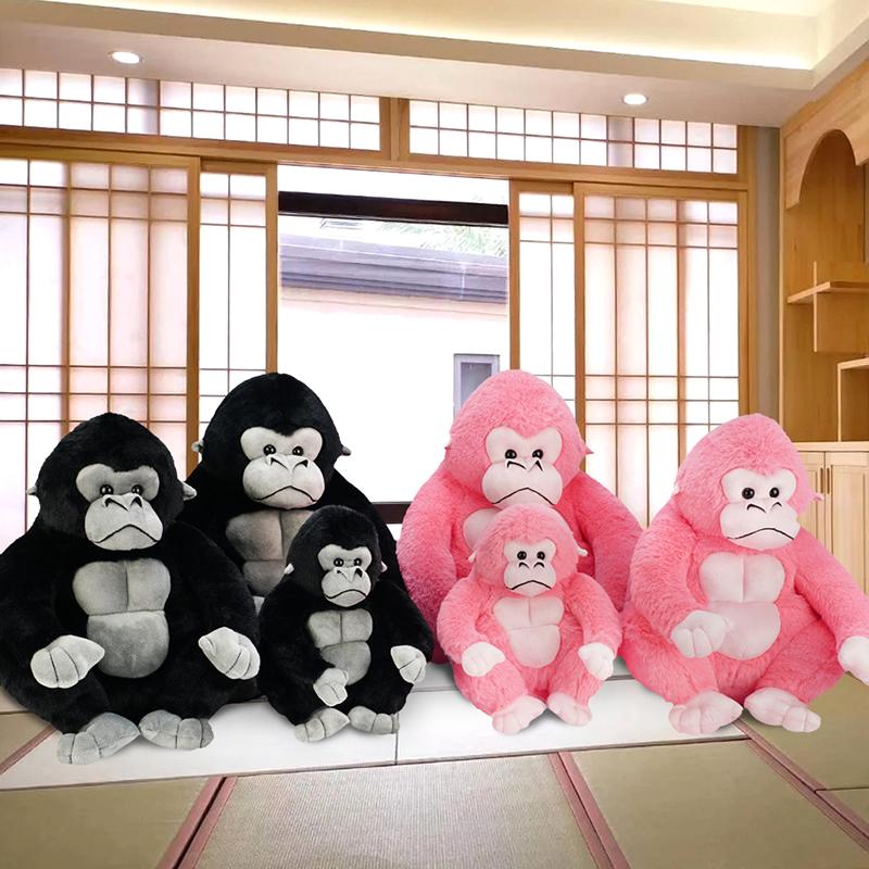1pc 25/35/42CM Creative Chimpanzee Plush Pillow Stuffed Soft Animal Cushion Cute Gorilla Plushie Toys Funny Birthday Gifts