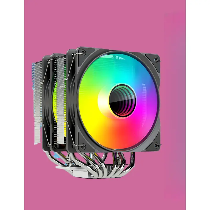 Dual Tower Six Heat Pipe CPU Air Cooler Dual 12cm Fan Multi-Platform Heatsink Compatible With X99 AMD Desktop CPU