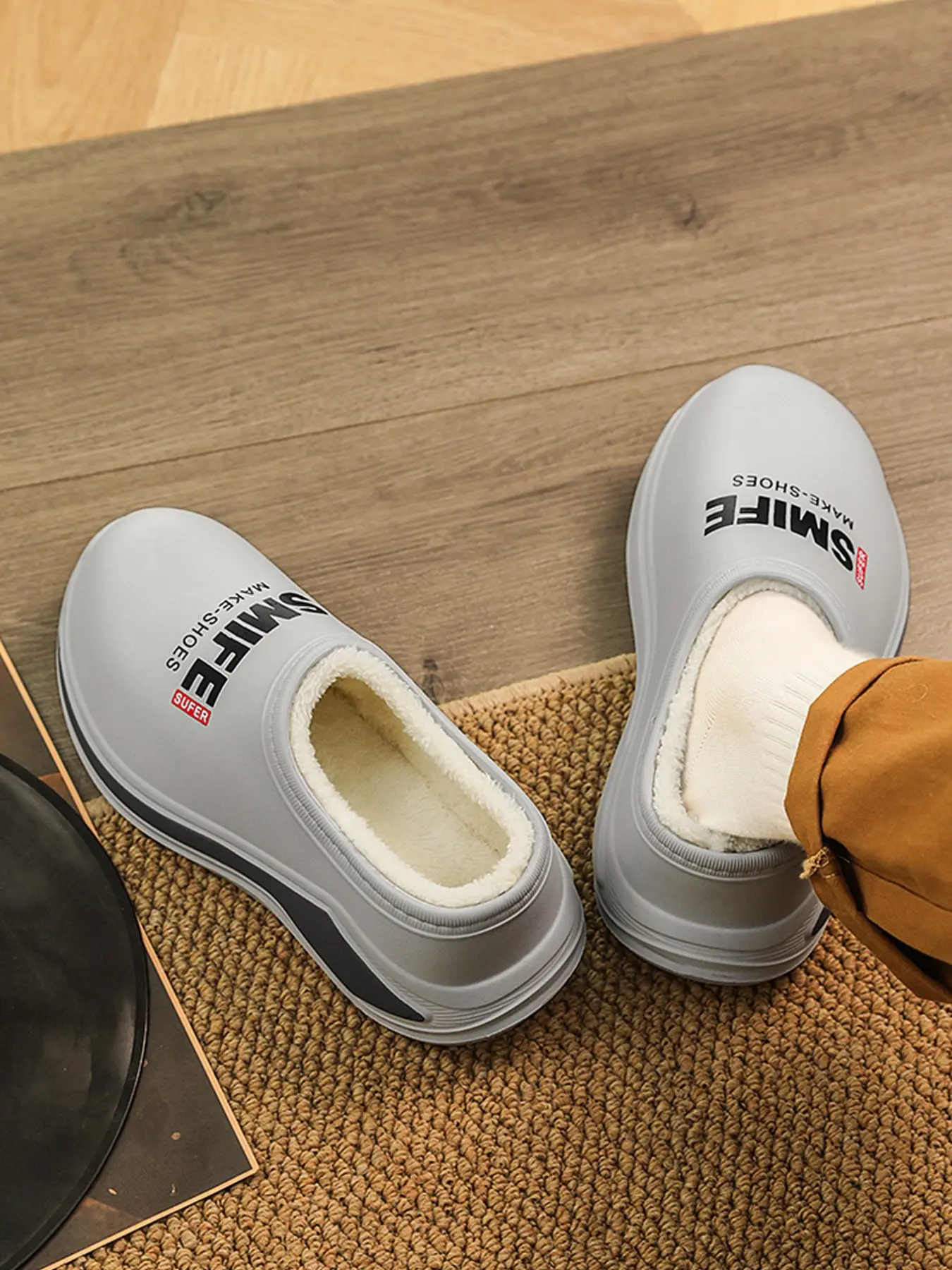 Men's Winter Eva Slippers, Thick Sole Anti-Slip, Waterproof Casual Shoes, Lightweight and Durable, Perfect for Outdoor Use