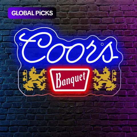 1pc Coors Banquet neon sign, Coors Banquet sign, Coors lover gift, Beer neon sign, Bar neon sign, Decorative wall light, Coors Banquet art decor, Led Neon Lights, Neon Accent Lights, Led Light Letters, Led Signs For Wall