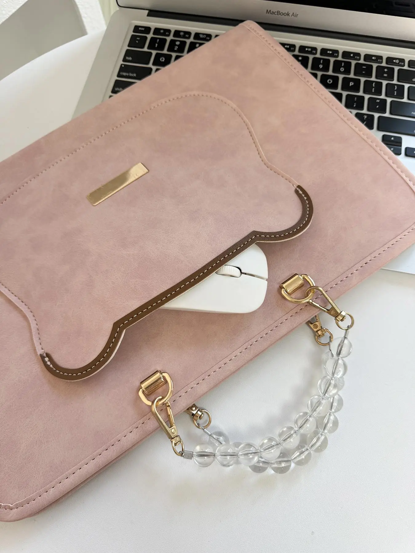 2026 New Laptop Sleeve, Universal Computer Bag, Elegant Handbag for Women, Plain Style, All Seasons, Casual Design, Laptop Bags