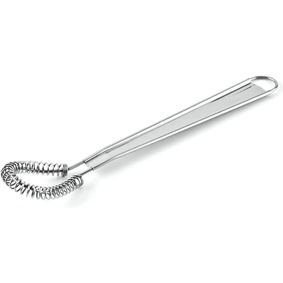 1 count  Egg Beater Stainless Steel Mini Spring Coil Whisk Handheld Milk Frother Foamer Sauce Stirrer Blender Coffee Mixer Kitchen Egg Tools Whisks