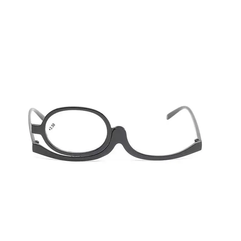 New Rotating Magnifying Makeup Reading Glasses for Women Folding Clamshell Cosmetic Presbyopic Glasses for Elder Unisex