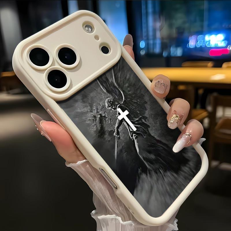 The angel whoap pearedto Balaam Soft&Flexible TPU Silicone Phone Case For iPhone 17 Pro Max AIR 16 15 14 13 12 11 Plus XSMAX Cases Durable|Shockproof|Full Camera Protection|Anti-Scratch|Anti-Fingerprint|Slim Fit|Gift For Girlfriend/Men/Women