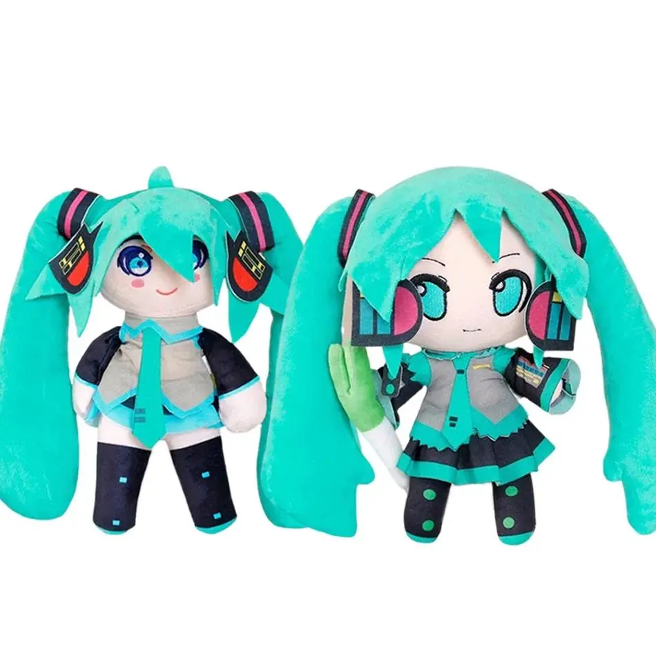 2 Styles  Anime Hat suned Mikued Plush Doll Classic Vocaloid Anime Stuffed Plushies Soft Figure Collectible Decor Gifts Hot
