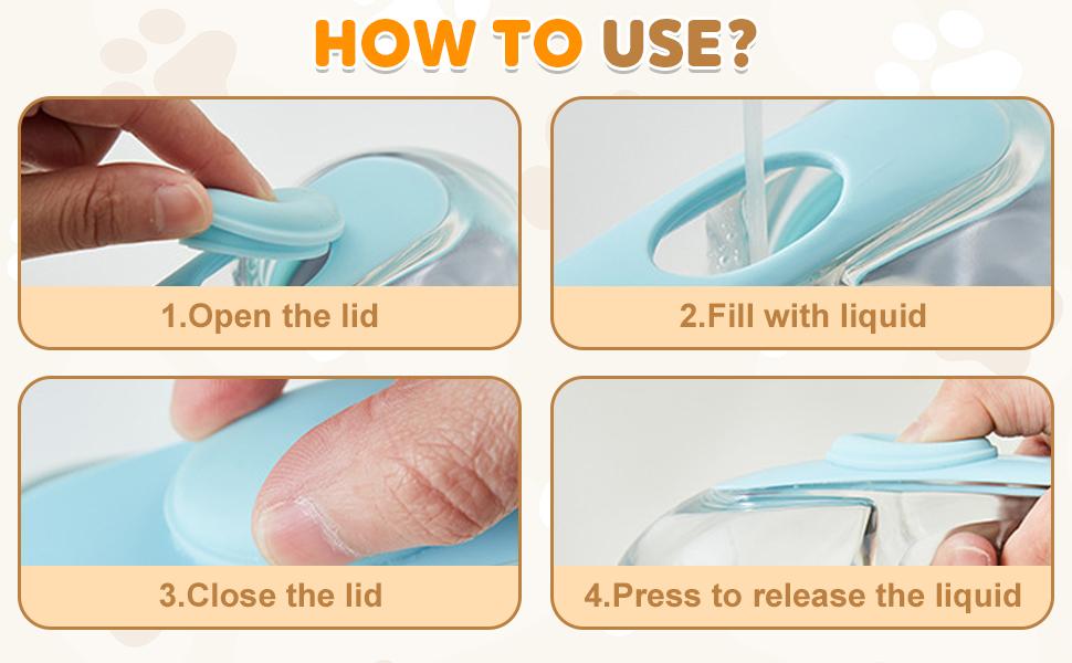 Pet grooming bath brush for long short hair dogs cats