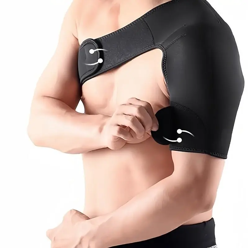 Adjustable Compression Shoulder Support for Men and Women, Breathable Warmth, Anti-Slip Design, Essential for Running Basketball Fitness, Shoulder Brace