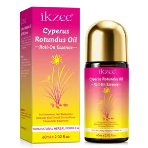 ikzee Roll-On Cyperus Root Oil, your summer hair removal companion, soothes dry skin and discomfort, suitable for sensitive skin, reduces the appearance of unwanted hair, and leaves skin looking smoother and more even