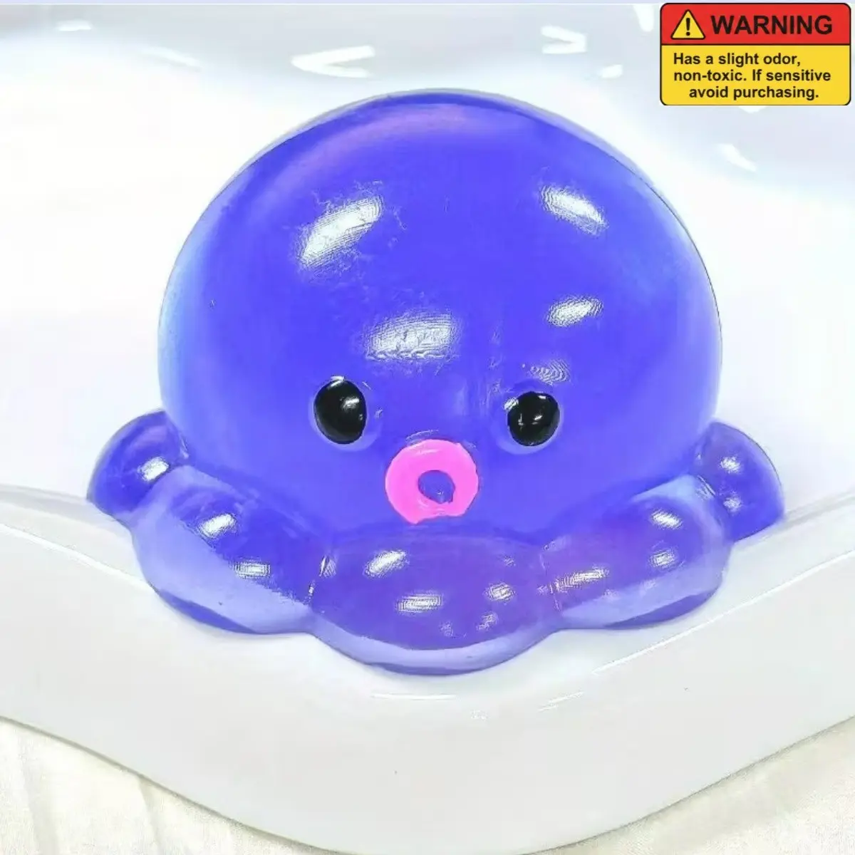 Octopus Squishy Toy, Transparent Slow-Rebound Relax Toy, Stress Relief Squishies, Marine Life Shape Venting Tool, Great for Relax on Children's and Adult's Office
