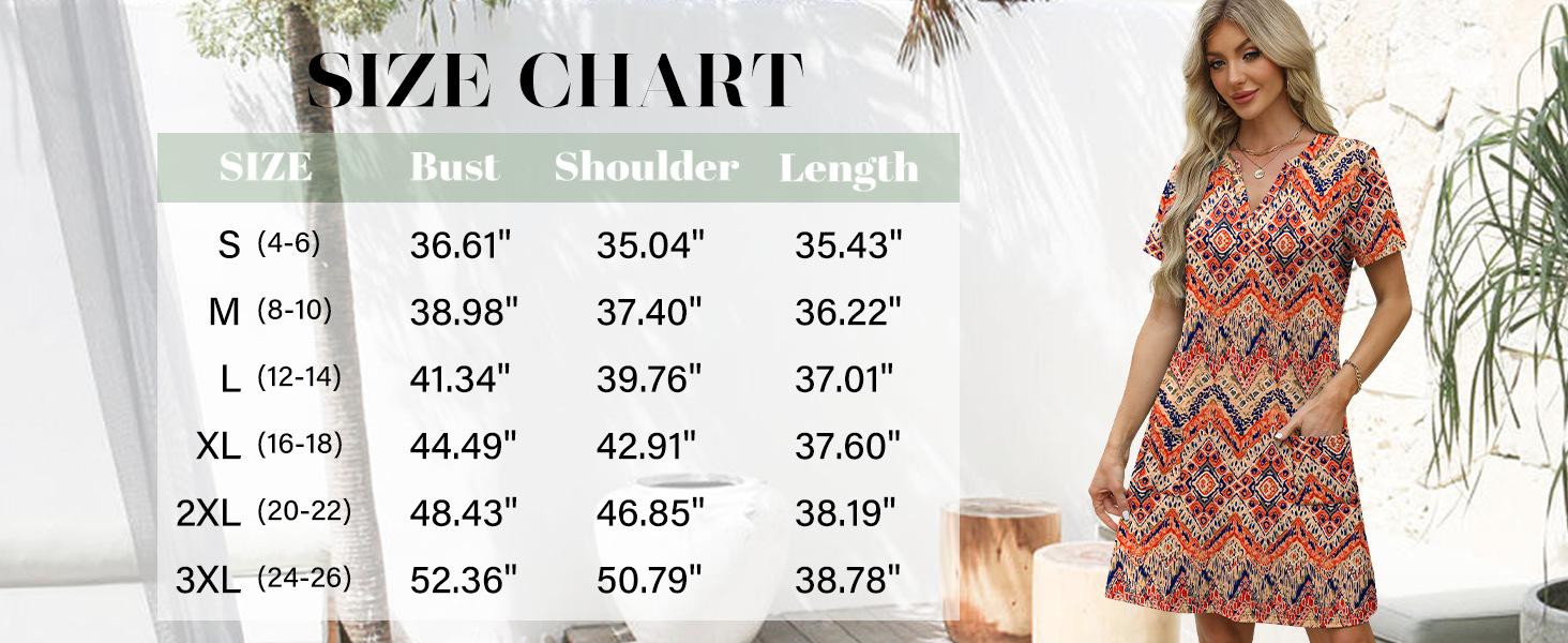 2026 New Summer Casual V-neck Loose Short Sleeve Fashion Beach Holiday Dress