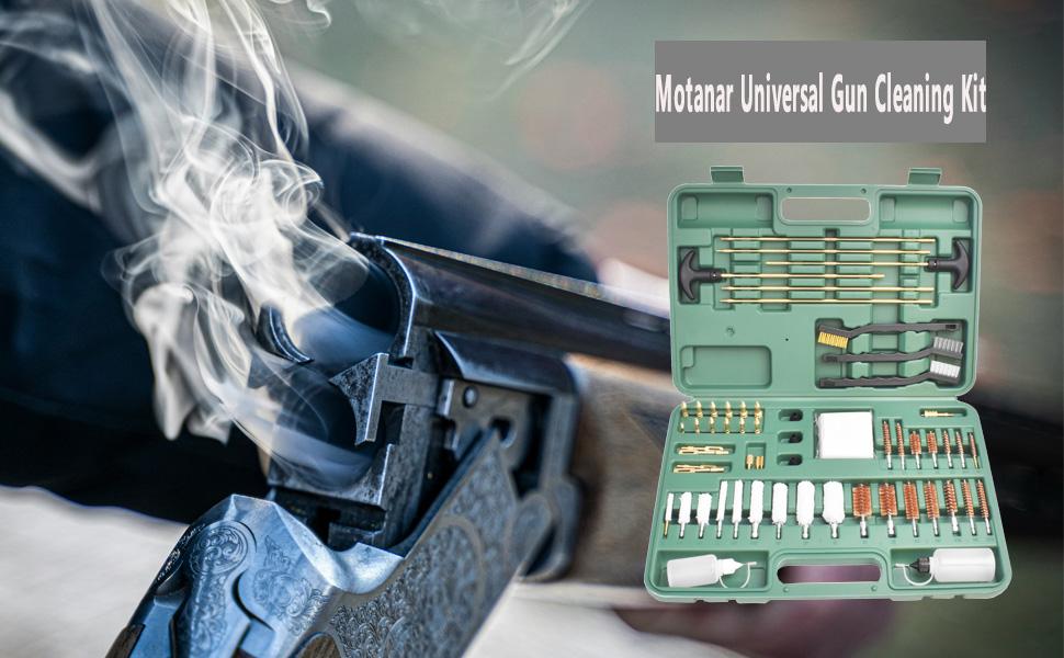 THE WELL KEPT Universal Cleaning Kit for All Guns - Brushes for Pistol, Handgun, Shotgun, Rifle - Elite Brass Rods and Accessories for Men