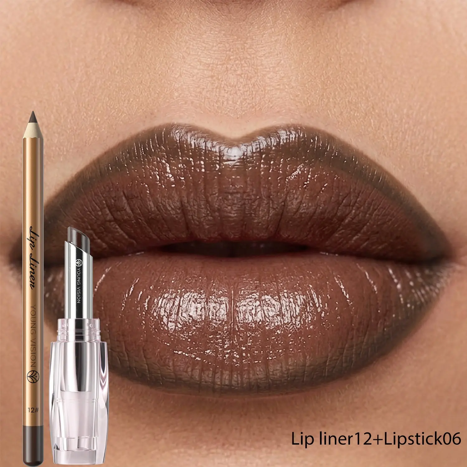 YOUNG VISION Lip Liner Set, Smooth Long-Lasting Lip Liner with Glossy Finish, Perfect for Defined Lips, Ideal for Daily Use