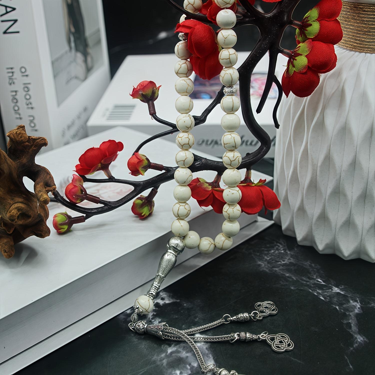 [Turquoise Prayer Beads] Original Design - 33 Turquoise Muslim Prayer Beads - 10Mm