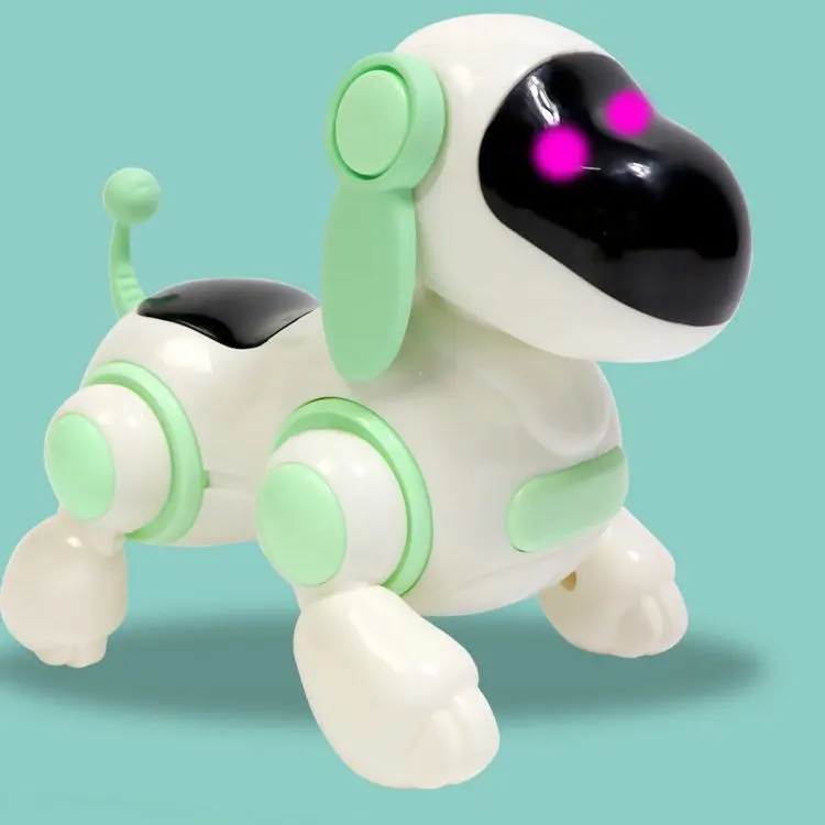 Smart Electric Mechanical Pet Toy Dog With Color Light Crawling Function Interactive Electronic Play Toy For Daily Companion