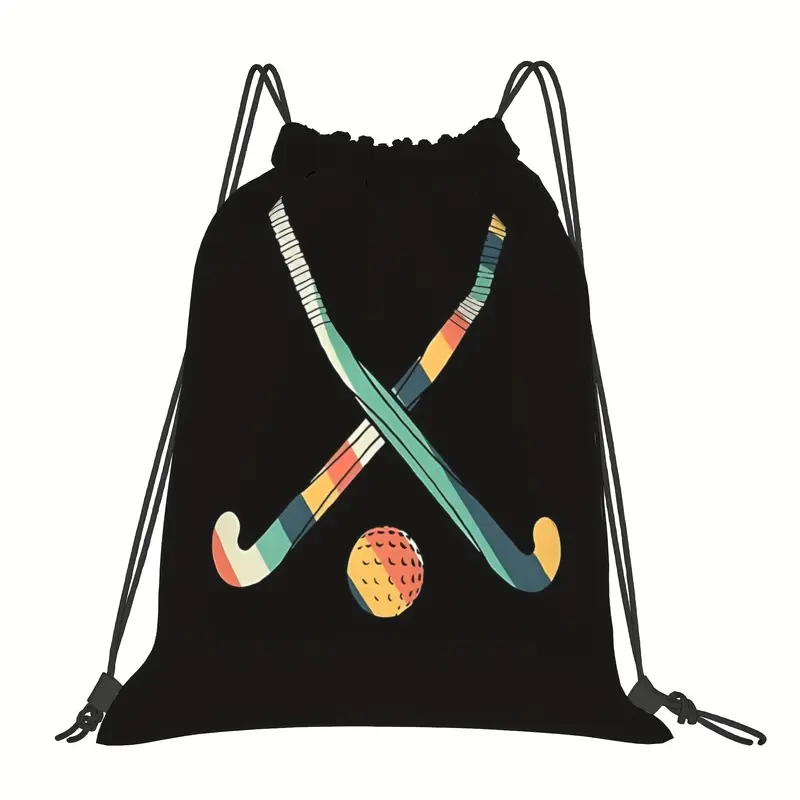 Tyler Field Hockey Drawstring Bag, Suitable for Fitness Gear, Outdoor Sports, Travel, and Daily Use