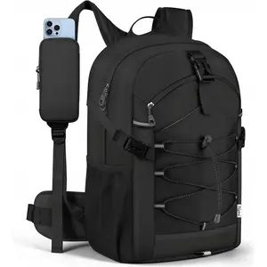 L Hiking Travel Backpack for Men Women 25L - Small Lightweight Waterproof Outdoor Camping Backpack/Day Pack, Hiking Daypack with Hydration System for Hiking, Travel, Sports, Running, Biking