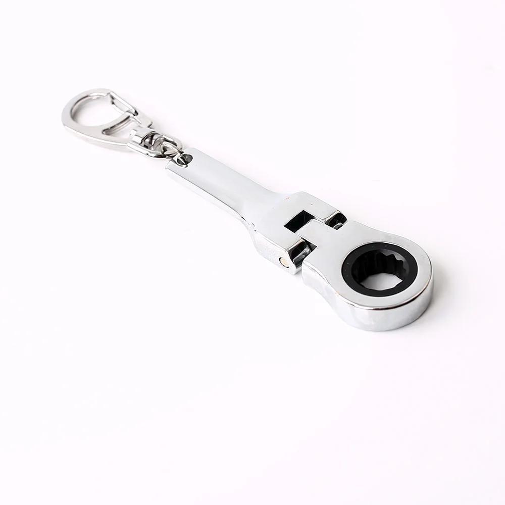 10mm Ratchet Wrench Mini Shaped JDM Metal Racing Keychain Key Chain Ring Keyring