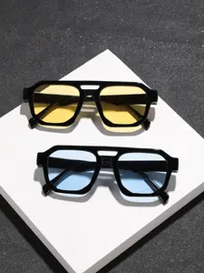 2 Pairs Men's Round Frame Sunglasses, Classic Colors, Lightweight, Casual Style, Uv100 Protection, Ideal for Outdoor and Parties