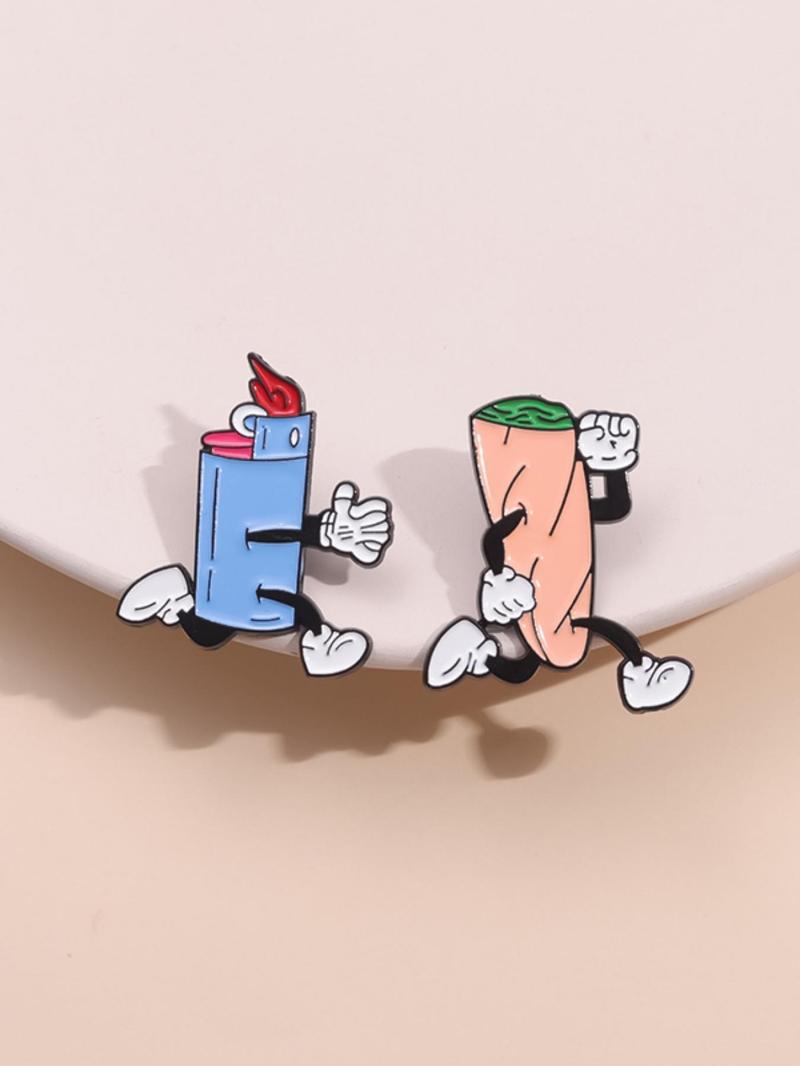 Cartoon Design Brooch, Cute Alloy Badge for Clothes & Hat & Backpack Decor, Fashion Accessories for Men & Women