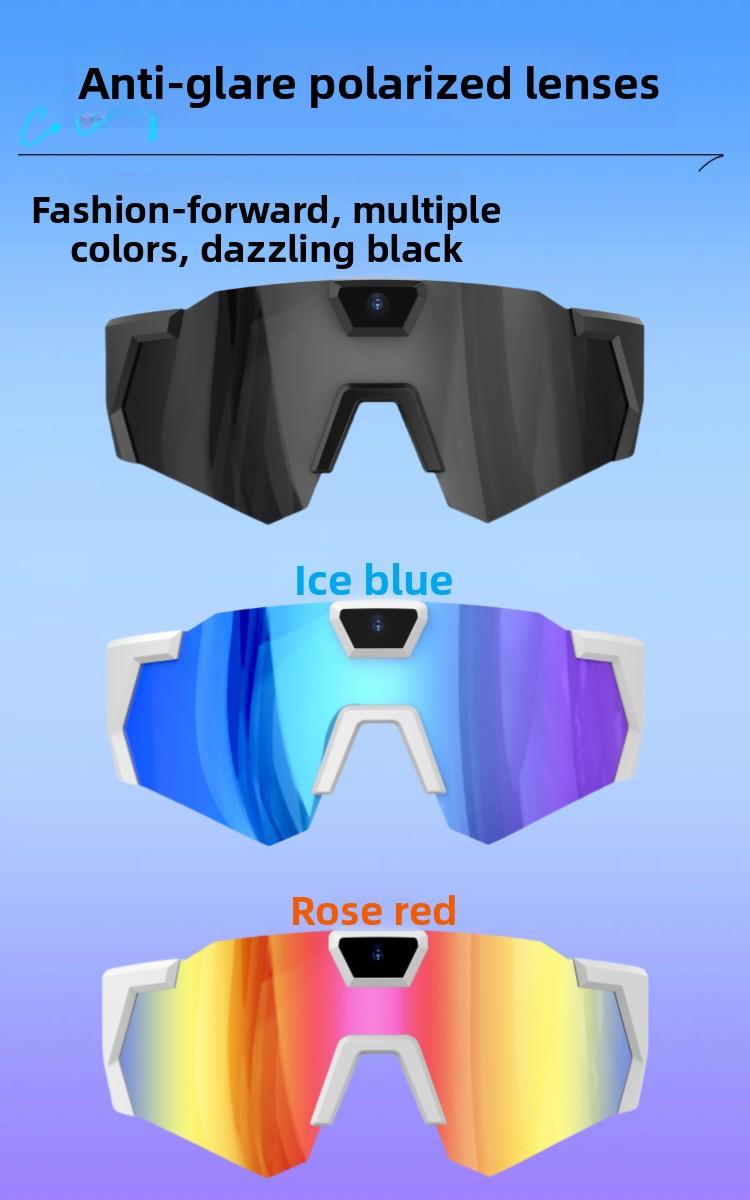 snow goggles New Sunglasses Camera DV Sports Recording Photo Camera Smart Outdoor Cycling Recorder with 1080P HD Video 12.0MP Photos & Polarized Lenses for Cycling & Sports