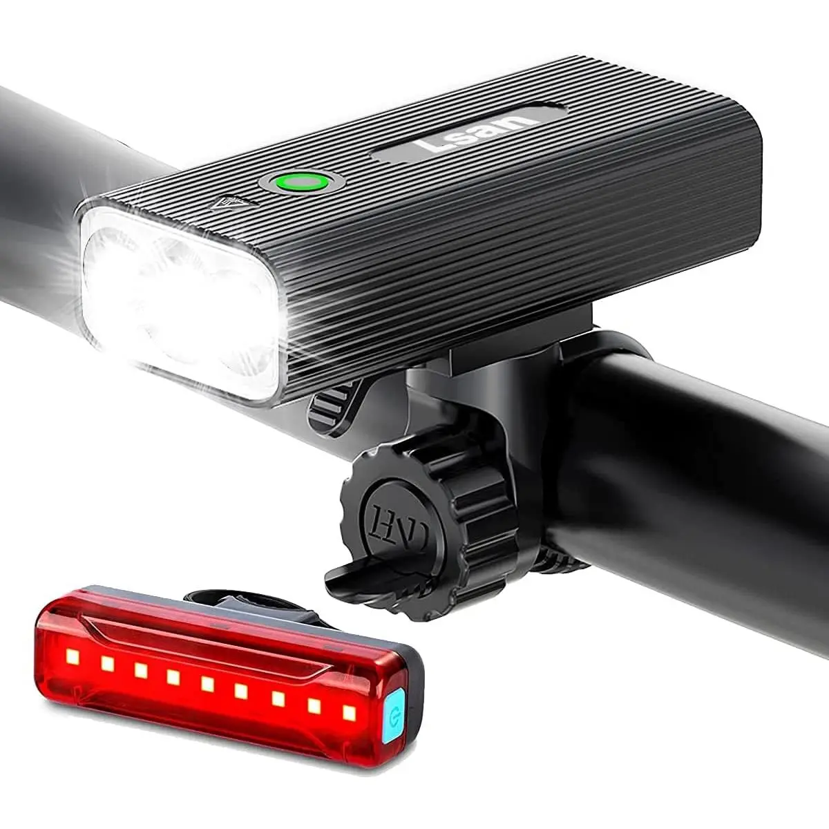 1200 Lumens  Lights for Night Riding,Super Bright  Lights Front and ,USB Rechargeable  Light,3 LED  Headlight with Power  Function,IPX5 ,5 Light Modes