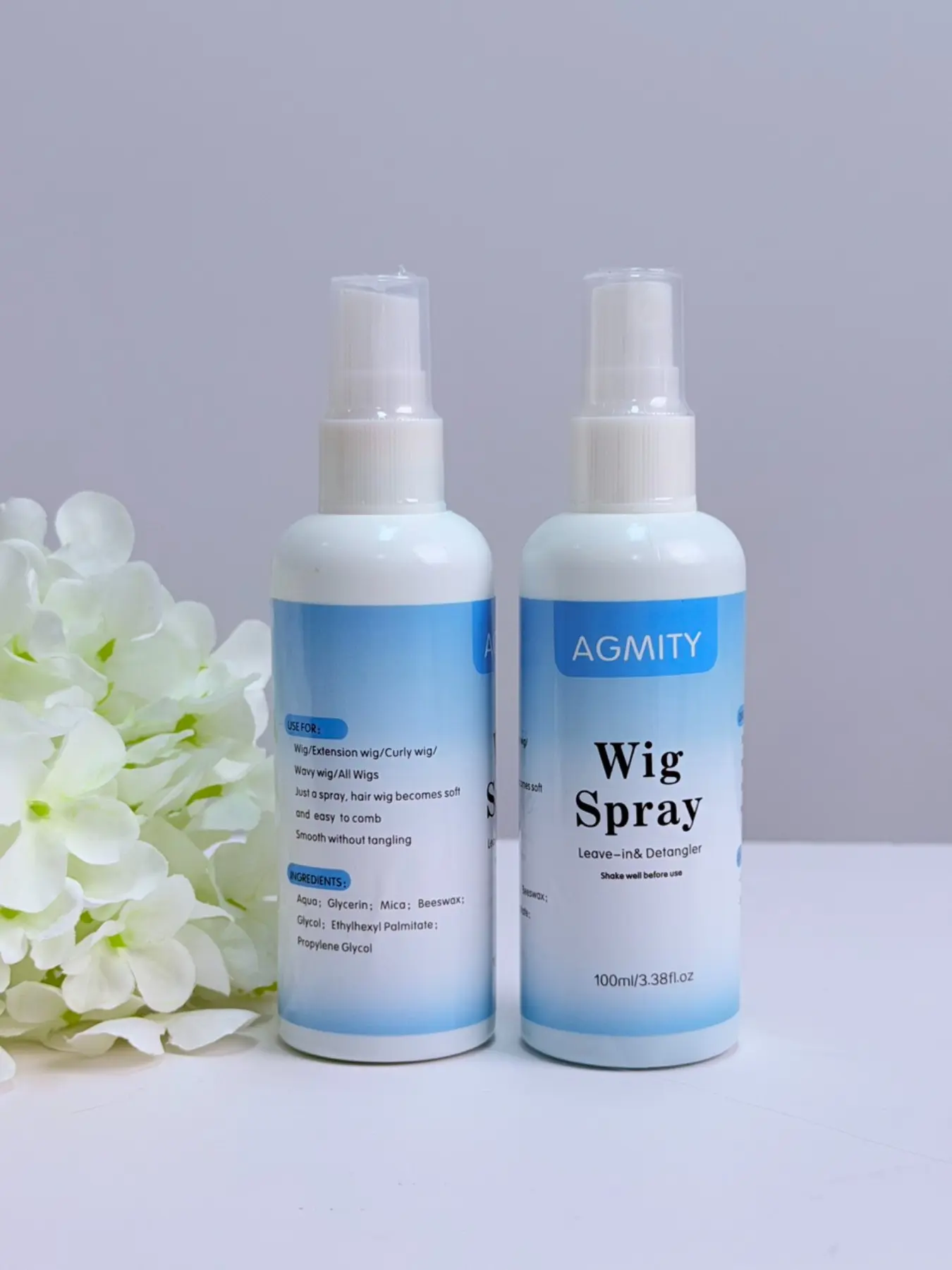 Two Bottles, 200ML Wig Care Spray, Anti-Static, Anti-Frizz, Smooths Hair, Easy to Brush, Essential Wig Maintenance Tool