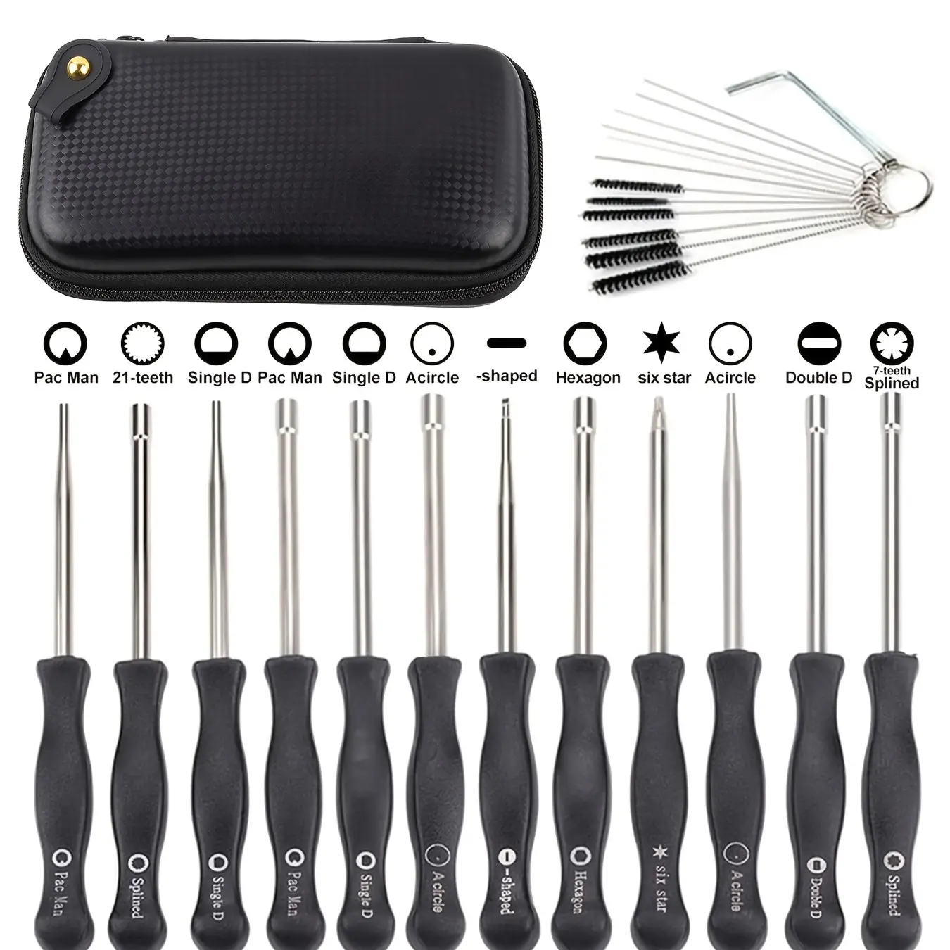 Pack-of-12 Carburetor Adjustment Tool Carburator Adjusting Replacement Kit Toolkit for 2-Cycle Small Engine for Poulan Husqvarna STHIL ECHO Trimmer Weedeater Chainsaw