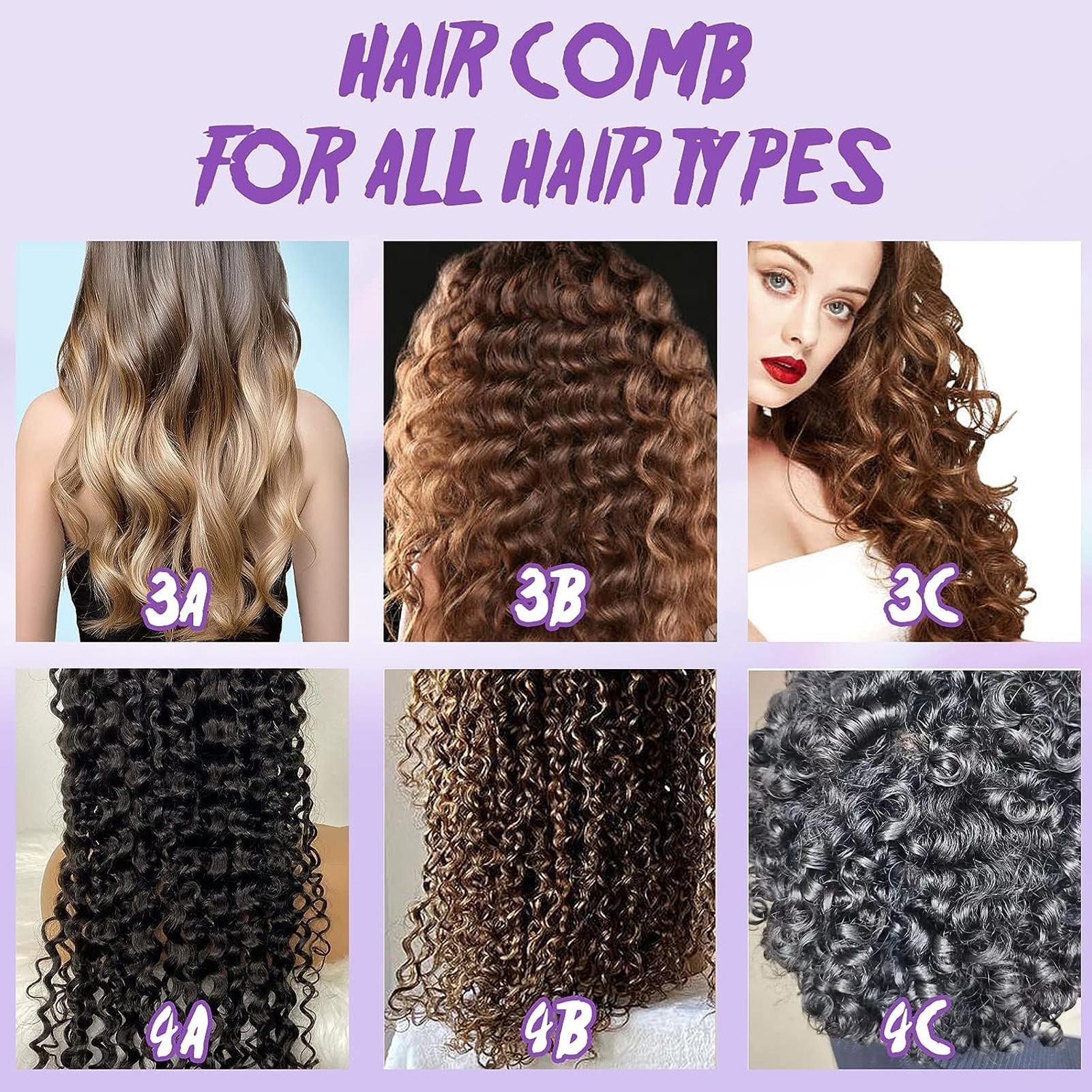 8-Claw Hair Comb for Volumizing, Soft Massage Brush, Scalp Massager, Detangling Comb for Curly Hair, Detangling Hairbrush, 1 Piece, Finishing Comb