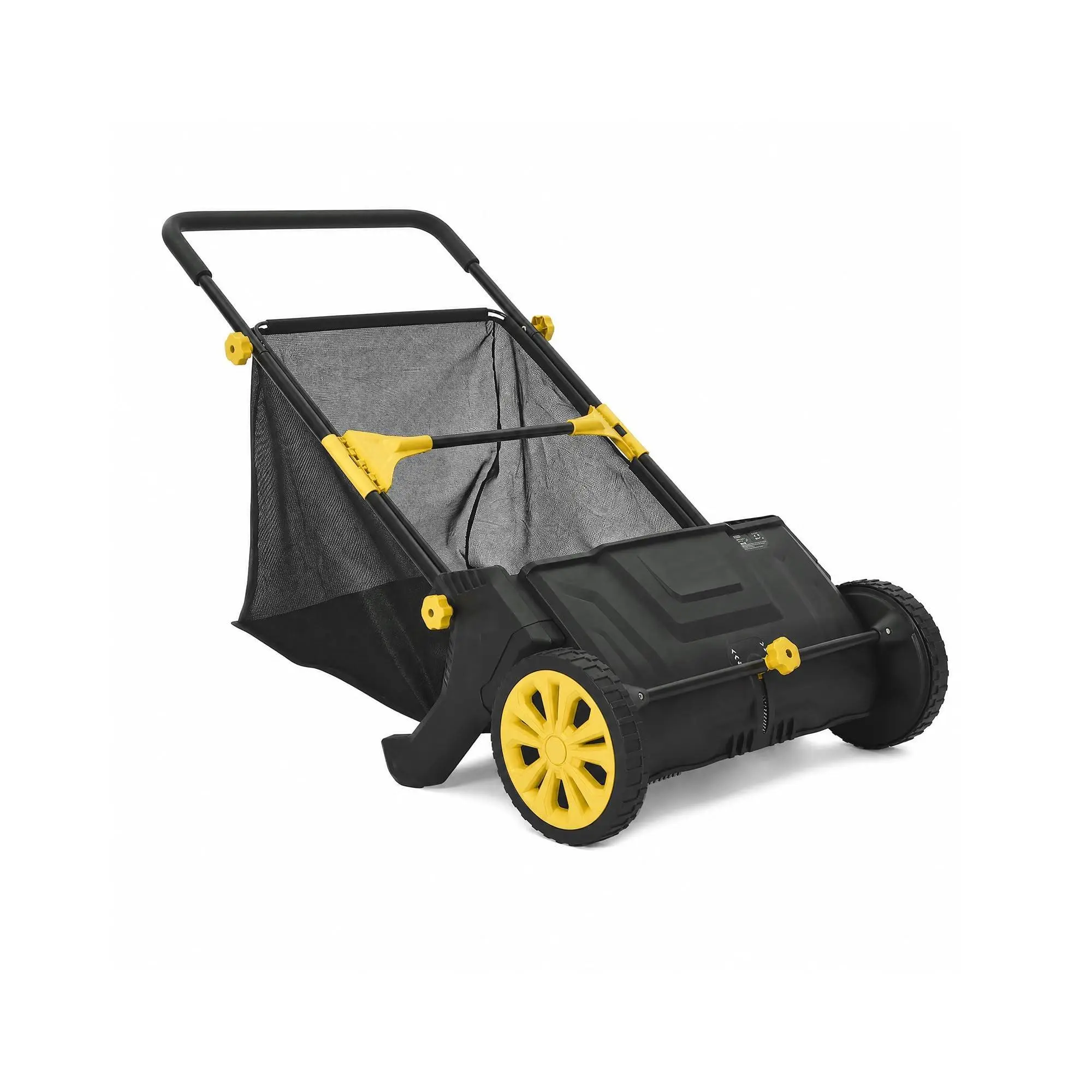 Garvee Manual Lawn Sweeper and Leaf Collector with Durable Rubber Wheels and Reinforced Steel Frame, 21-Inch Wide Sweep, Ideal for Gardens, Yards, and Driveways