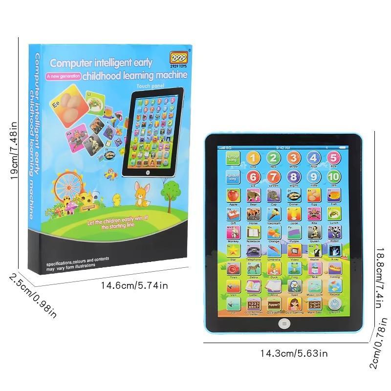 Learning Tablet Toy, 1 Count Educational Tablet Toy, English Learning Touch Reading Equipment, Birthday Gift for Boys & Girls