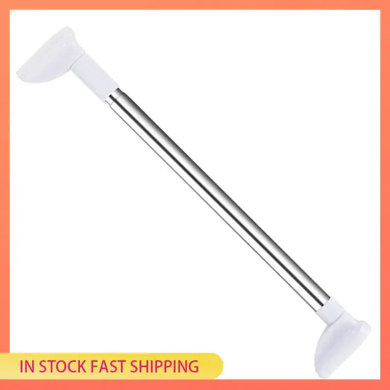 AA05 Punch-Free Telescopic Shower Clothing Rod, Extendable Stainless Iron Curtain Pole for DIY Home & Bathroom Spaces, Easy Installation