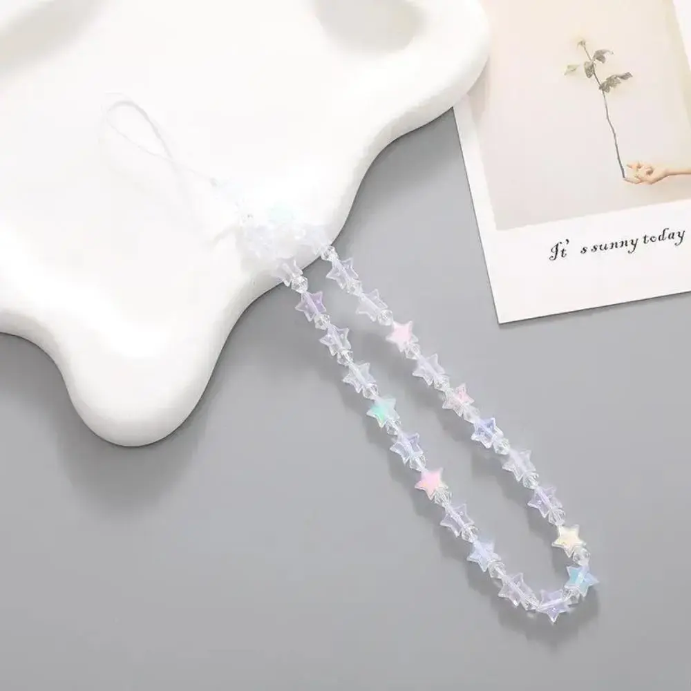 2026 New Cute Star Beaded Short Phone Chain, Anti-Lost Decorative Phone Lanyard, Trendy Cell Phone Charm Fashion Accessories for Women & Girls Daily Matching