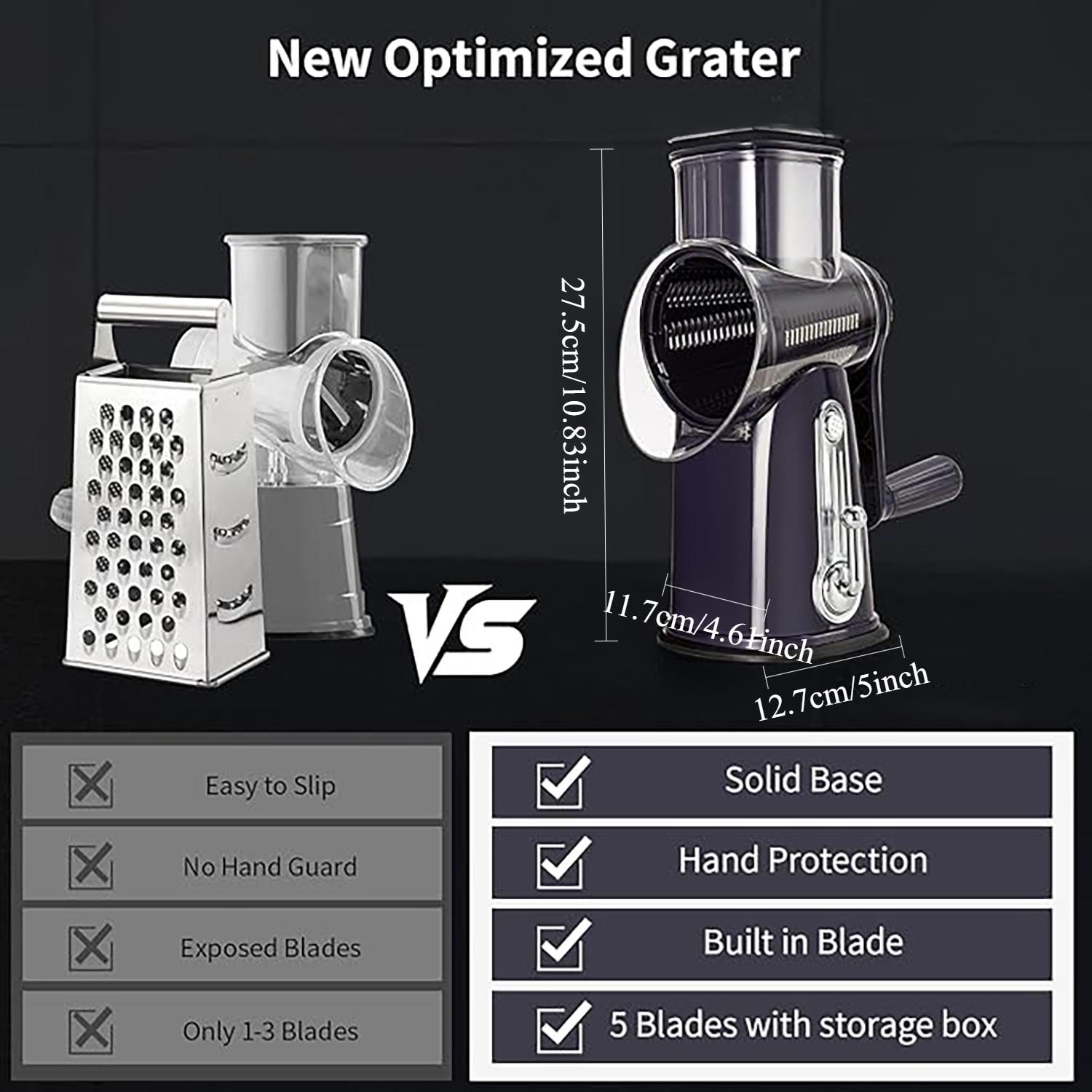 Hand-cranked Drum Vegetable Slicer, Grater, Household Multi-functional Vegetable Slicer, Potato Shreds Magic Tool, Slicer, Vegetable Cutting Slicer