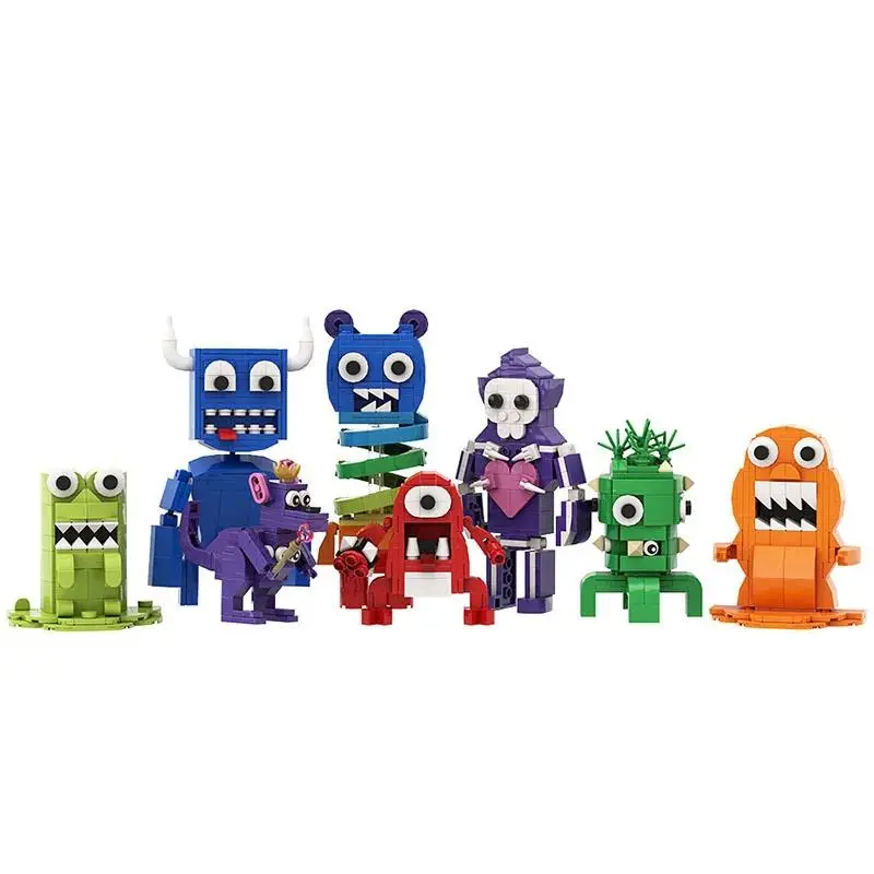 2026 Hot MOC Garten of BanBan Series Construction Brick Sets, Monster-Themed Plastic Building Toys, Kids Anime Action Figure Gifts for Boys, Girls Ages 6+ Birthdays