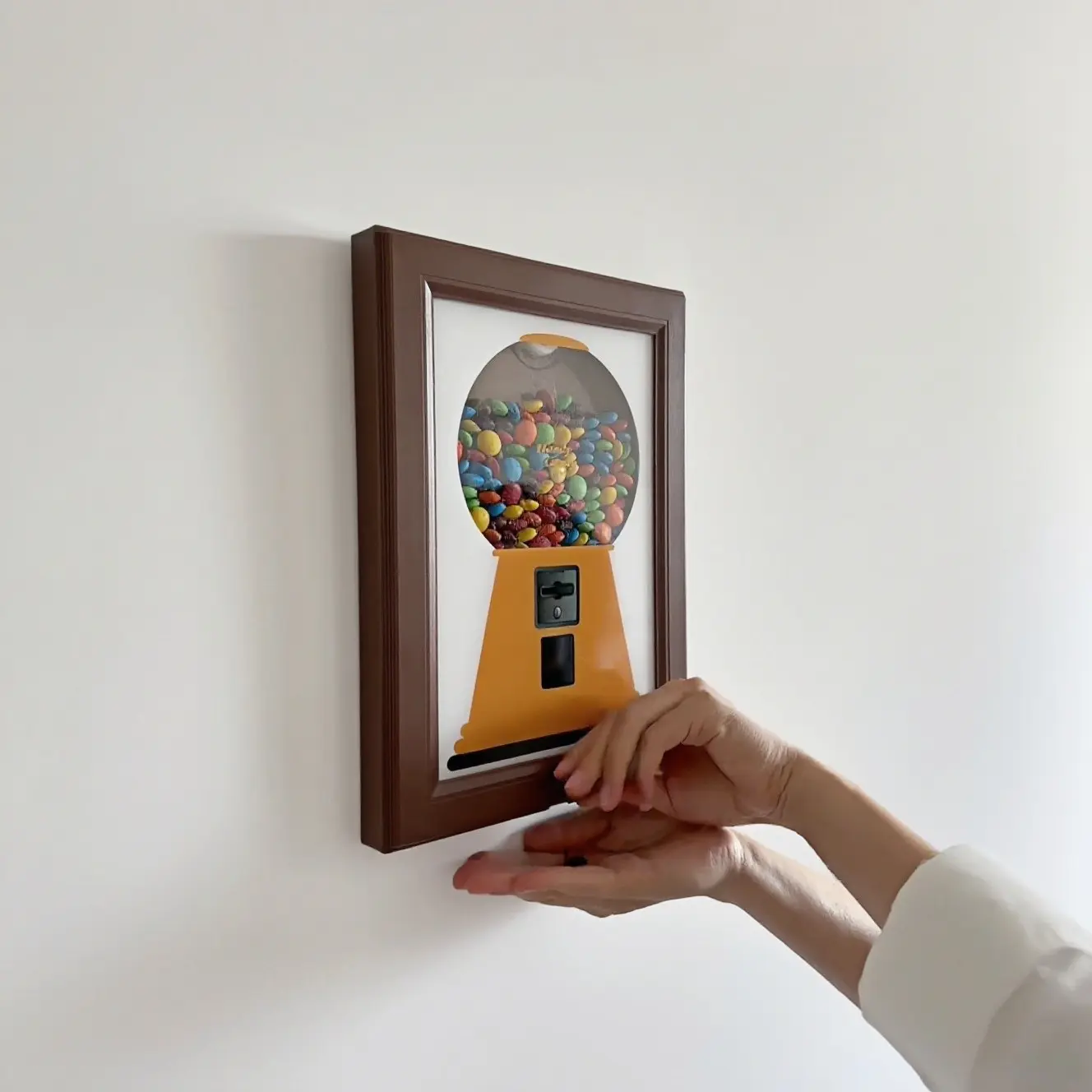 Wall Mounted Candy Dispenser, Photo Frame Design, Hanging Candy Box, Convenient Candy Dispenser, Pet Snacks, Christmas Decorations