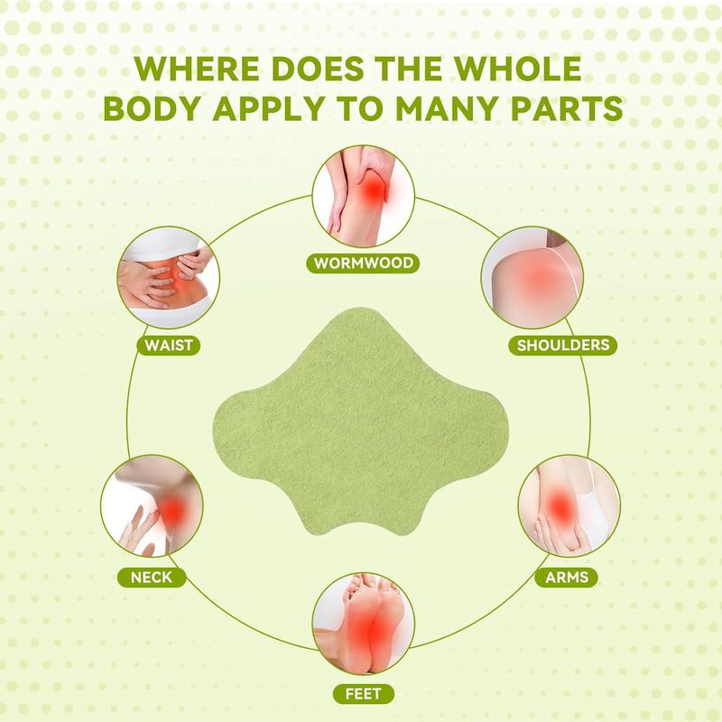 48 PCS Back Patches Heat Patches Natural Warming Herbal Plaster 8 Hour Long Lasting Deep Hot Soothing for Knee Back Neck Shoulder Daily