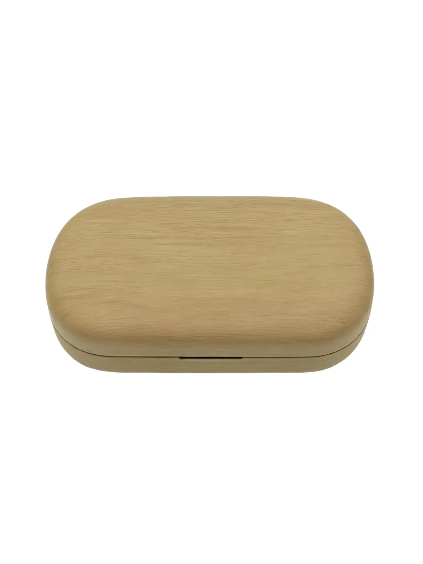 Foldable Eyeglass Case with Small Mirror, Anti-Scratch and Shockproof, Lightweight Portable Leather PU Box, Compact and Durable