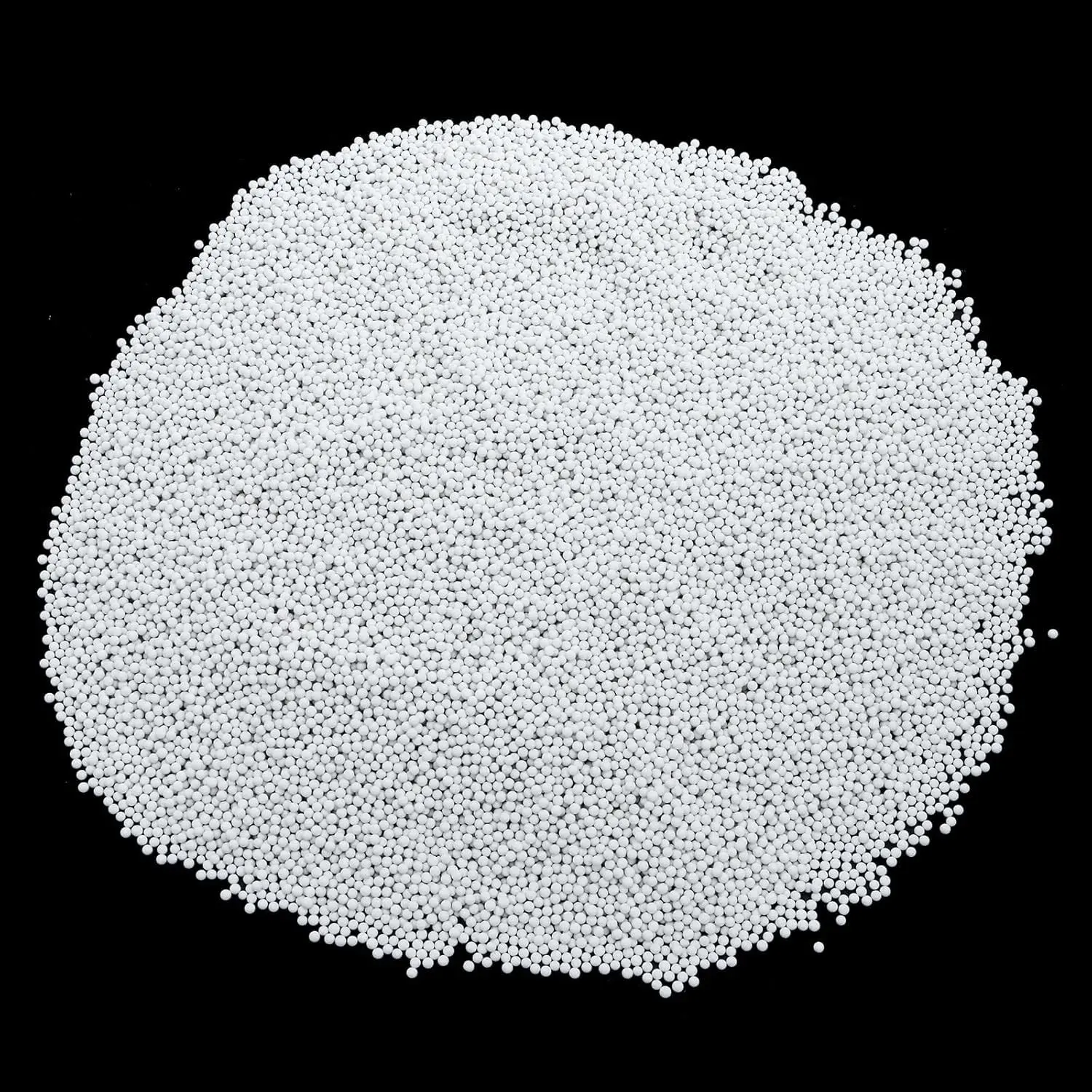 8 Pounds 1/8" Round Rock Tumbling Filler Media, 3 mm Reusable Ceramic Beads Pellets, Rock Tumbling Ball Sphere Grit for Tumbler Stone Polisher